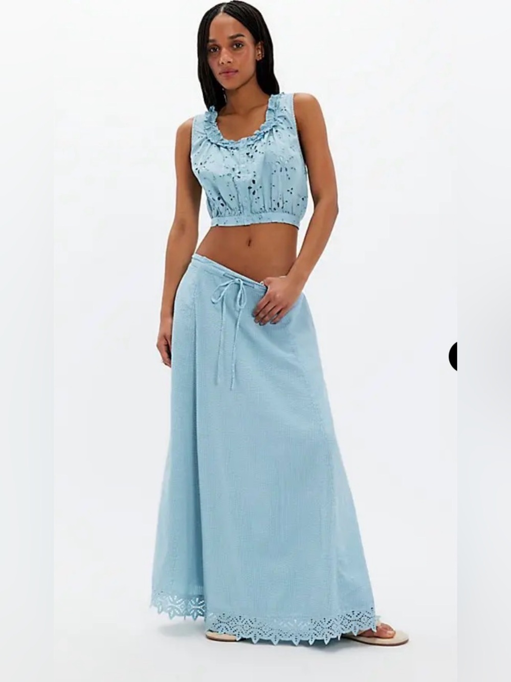 Free People Madelyn Cotton Maxi Skirt Set